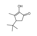 4-tert-butyl-2-hydroxy-3-methylcyclopent-2-en-1-one结构式