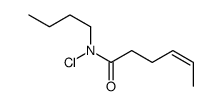 N-butyl-N-chlorohex-4-enamide结构式