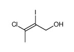 3-chloro-2-iodobut-2-en-1-ol Structure