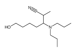 3-(dipropylamino)-7-hydroxy-2-methylheptanenitrile Structure