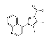 4,5-dimethyl-1-quinolin-4-ylpyrrole-3-carbonyl chloride结构式