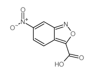 2,1-Benzisoxazole-3-carboxylicacid, 6-nitro- Structure