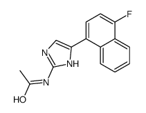 N-[5-(4-fluoronaphthalen-1-yl)-1H-imidazol-2-yl]acetamide结构式