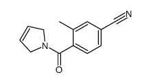 4-(2,5-dihydropyrrole-1-carbonyl)-3-methylbenzonitrile结构式