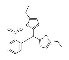 2-ethyl-5-[(5-ethylfuran-2-yl)-(2-nitrophenyl)methyl]furan Structure