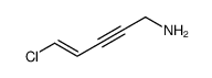 5-chloropent-4-en-2-yn-1-amine结构式