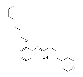 2-morpholin-4-ylethyl N-(2-heptoxyphenyl)carbamate Structure