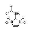 dichloromethyl-(1,1,3,3-tetrachloro-2H-1,3-disilol-2-yl)silane结构式