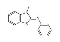 3-methyl-2-phenylimino-2,3-dihydrobenzothiazole结构式