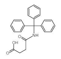 Butanoic acid,4-oxo-4-[(triphenylmethyl)amino]-结构式