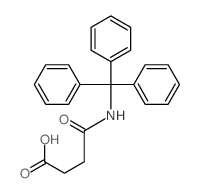 Butanoic acid,4-oxo-4-[(triphenylmethyl)amino]- structure