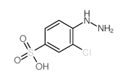 Benzenesulfonic acid,3-chloro-4-hydrazinyl- structure