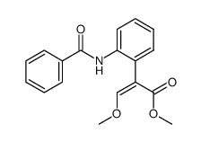 Z-methyl 3-methoxy-2-(2-benzamidophenyl)-acrylate Structure