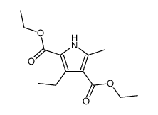 1H-Pyrrole-2,4-dicarboxylicacid,3-ethyl-5-methyl-,diethylester(9CI)结构式