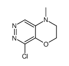 8-Chloro-3,4-dihydro-4-methyl-2H-pyridazino[4,5-b][1,4]oxazine结构式