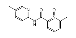 2-Methyl-6-(5-methyl-2-pyridylcarbamoyl)pyridine 1-oxide结构式