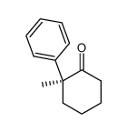 (S)-(-)-2-methyl-2-phenylcyclohexanone结构式