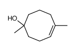 1,5-dimethylcyclooct-4-en-1-ol结构式