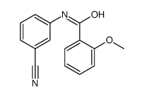 Benzamide, N-(3-cyanophenyl)-2-methoxy- (9CI) structure