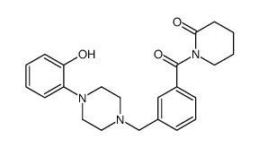 1-[3-[[4-(2-hydroxyphenyl)piperazin-1-yl]methyl]benzoyl]piperidin-2-one结构式