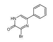 3-溴-5-苯基-2(1h)-吡嗪酮结构式