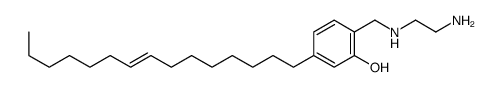 2-[(2-aminoethylamino)methyl]-5-pentadec-8-enylphenol Structure