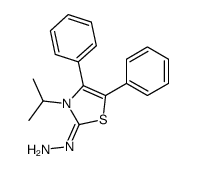 (4,5-diphenyl-3-propan-2-yl-1,3-thiazol-2-ylidene)hydrazine Structure