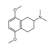 5,8-dimethoxy-N,N-dimethyl-1,2,3,4-tetrahydronaphthalen-2-amine结构式