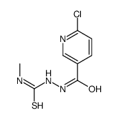 N1-METHYL-2-[(6-CHLORO-3-PYRIDYL)CARBONYL]HYDRAZINE-1-CARBOTHIOAMIDE结构式