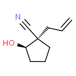 Cyclopentanecarbonitrile, 2-hydroxy-1-(2-propenyl)-, (1R,2S)-rel- (9CI)结构式