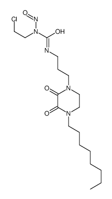 1-(2-chloroethyl)-1-nitroso-3-[3-(4-octyl-2,3-dioxopiperazin-1-yl)propyl]urea Structure