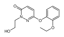 6-(2-ethoxyphenoxy)-2-(2-hydroxyethyl)pyridazin-3-one结构式