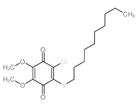 2-chloro-3-decylsulfanyl-5,6-dimethoxy-cyclohexa-2,5-diene-1,4-dione picture