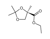 ethyl (R)-2,2,4-trimethyl-1,3-dioxolane-4-carboxylate Structure