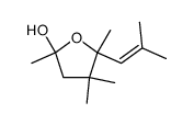 5-hydroxy-4,4,5,7-tetramethyl-oct-6-en-2-one cyclohemiacetal结构式