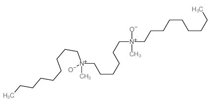 methyl-[6-(methyl-nonyl-oxido-ammonio)hexyl]-nonyl-oxido-azanium结构式