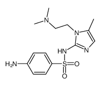 Benzenesulfonamide, 4-amino-N-(1-(2-(dimethylamino)ethyl)-5-methyl-1H- imidazol-2-yl)- structure