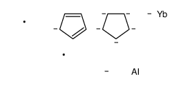 carbanide,cyclopenta-1,3-diene,cyclopentane,dimethylaluminum,ytterbium结构式