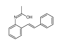 N-[2-(2-phenylethenyl)phenyl]acetamide结构式