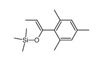 (Z)-1-(2,4,6-trimethylphenyl)-1-<(trimethylsilyl)oxy>-1-propene Structure