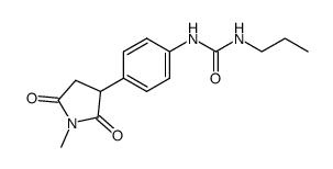 1-(4-(1-methyl-2,5-dioxopyrrolidin-3-yl)phenyl)-3-propylurea结构式