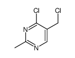 4-chloro-5-(chloromethyl)-2-methylpyrimidine Structure