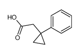 2-(1-phenylcyclopropyl)acetic acid Structure