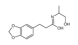 N-(2-Hydroxy-1-methylethyl)-3-(1,3-benzodioxol-5-yl)propanamide结构式
