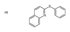 2-phenylsulfanylquinoline hydroiodide Structure