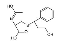 N-acetyl-S-(1-phenyl-3-hydroxypropyl)cysteine结构式