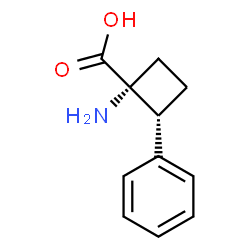 Cyclobutanecarboxylic acid, 1-amino-2-phenyl-, (1R,2R)-rel- (9CI) Structure