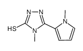 4-Methyl-3-Mercapto-5-(N-Methylpyrrol-2-yl)-1,2,4-(4H)-triazole structure