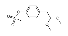 1,1-dimethoxy-2-(4-methylsulphonyloxyphenyl)ethane Structure