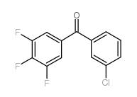 3-氯-3,4,5-三氟苯甲酮结构式